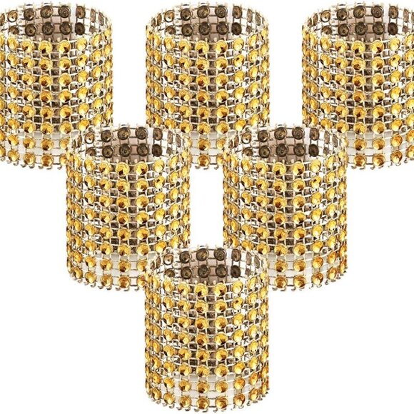Other - 50pcs Napkin Rings, Gold Napkin Rings Buckles for Table Decorations, Wedding, Di